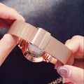 Top Brand Luxury Watches Women Stainless Steel Mesh Belt Watch Japan Quartz Movement Clock Ladies Wrist Watch
