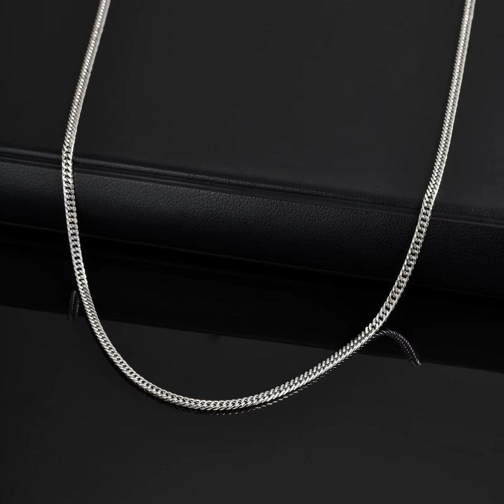 Thin Chain Link Necklace for Men Boys,45/60/70Cm Never Fade Stainless Steel Collars,Casual Jewelry Gifts