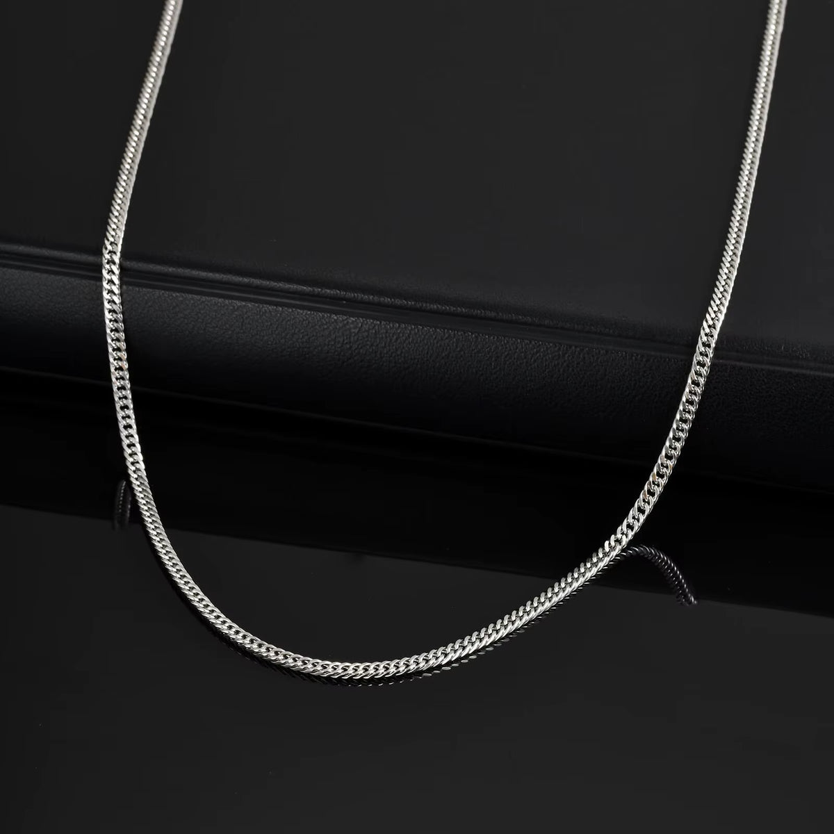 Thin Chain Link Necklace for Men Boys,45/60/70Cm Never Fade Stainless Steel Collars,Casual Jewelry Gifts