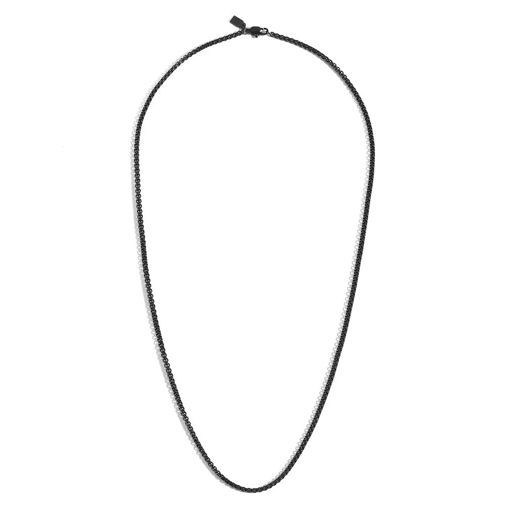 EMANCO Stainless Steel Necklace Minimalist Style Box Chain Element Daily Commute Gender-Neutral Versatile Fashion Men'S Jewelry