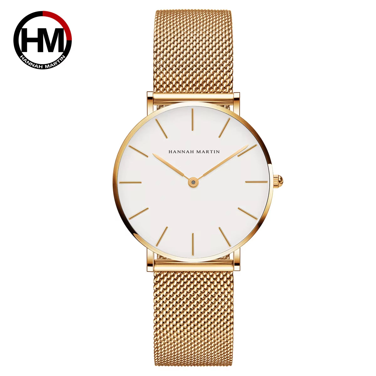 Top Brand Luxury Watches Women Stainless Steel Mesh Belt Watch Japan Quartz Movement Clock Ladies Wrist Watch