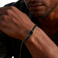 Trendy Stainless Steel Cuban Chain Bracelet for Men, Fashion Square Charm Waterproof Bracelet, Punk Classic Jewelry Gift
